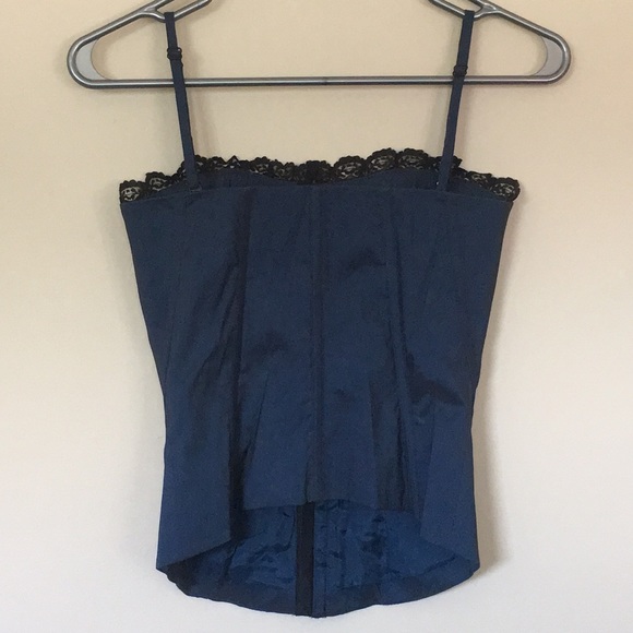 BNWT Early 00’s Mexx Navy & Black Corset Top - 2 - Picture 2 of 7